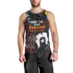 NAIDOC Week 2024 Men Tank Top Keep The Fire Burning Indigenous Art