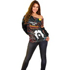 NAIDOC Week 2024 Off Shoulder Sweater Keep The Fire Burning Indigenous Art