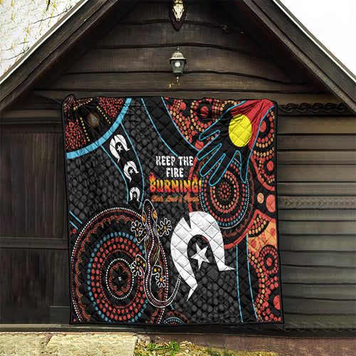 NAIDOC Week 2024 Quilt Keep The Fire Burning Indigenous Art