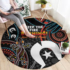 NAIDOC Week 2024 Round Carpet Keep The Fire Burning Indigenous Art