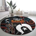 NAIDOC Week 2024 Round Carpet Keep The Fire Burning Indigenous Art