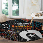 NAIDOC Week 2024 Round Carpet Keep The Fire Burning Indigenous Art