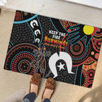 NAIDOC Week 2024 Rubber Doormat Keep The Fire Burning Indigenous Art