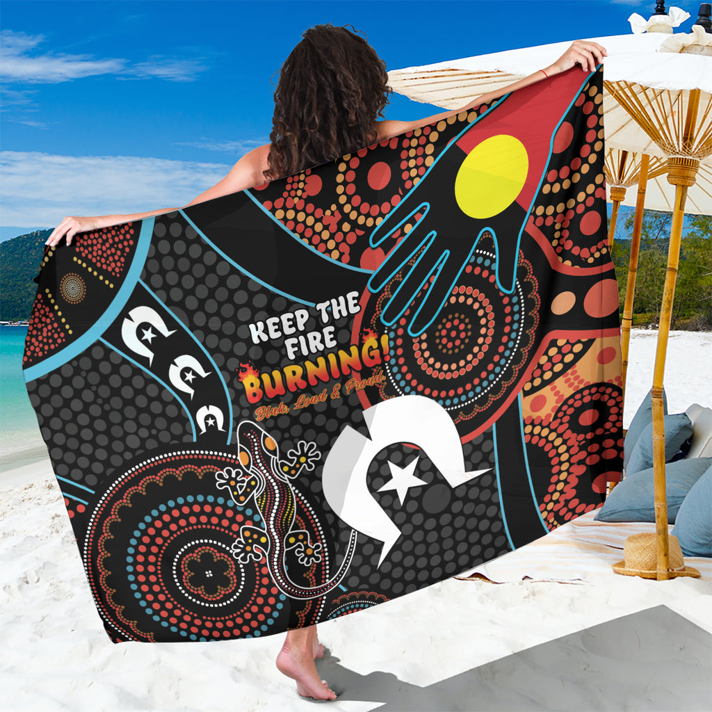 NAIDOC Week 2024 Sarong Keep The Fire Burning Indigenous Art