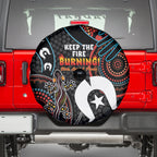 NAIDOC Week 2024 Spare Tire Cover Keep The Fire Burning Indigenous Art