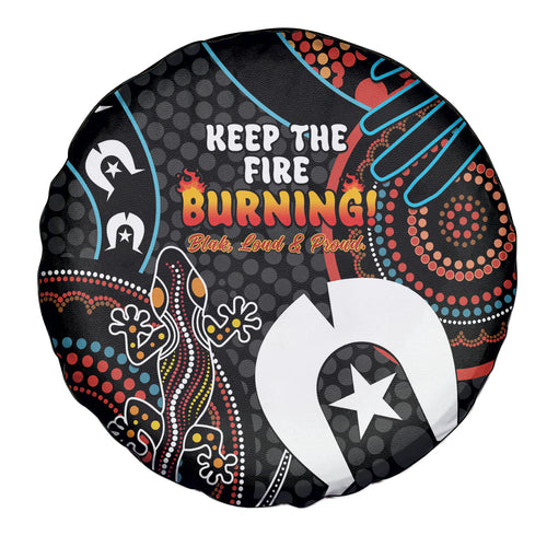 NAIDOC Week 2024 Spare Tire Cover Keep The Fire Burning Indigenous Art