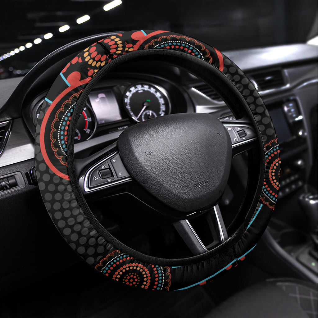 NAIDOC Week 2024 Steering Wheel Cover Keep The Fire Burning Indigenous Art