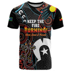 NAIDOC Week 2024 T Shirt Keep The Fire Burning Indigenous Art