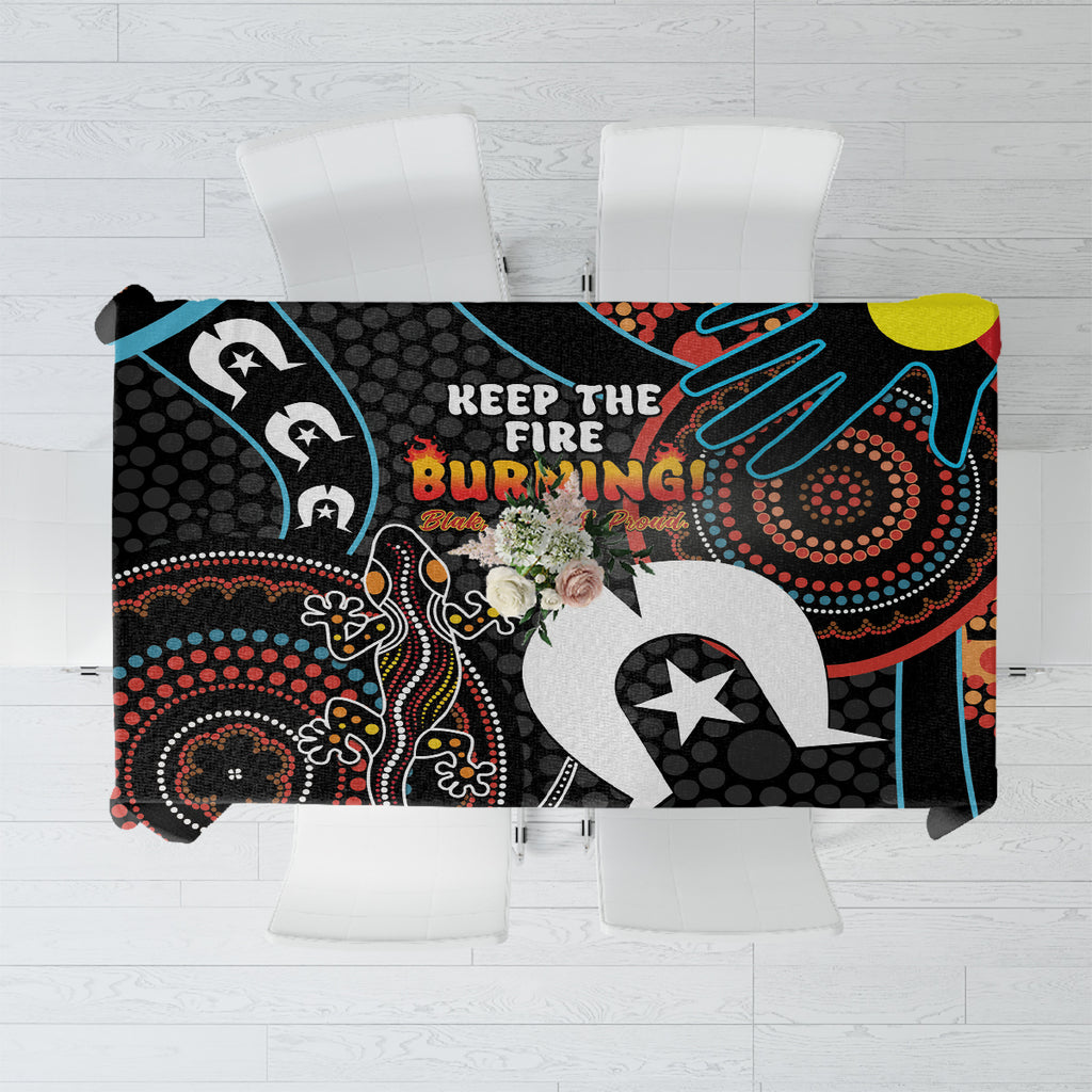 NAIDOC Week 2024 Tablecloth Keep The Fire Burning Indigenous Art