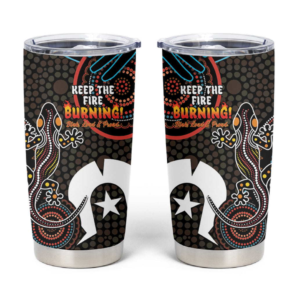 NAIDOC Week 2024 Tumbler Cup Keep The Fire Burning Indigenous Art