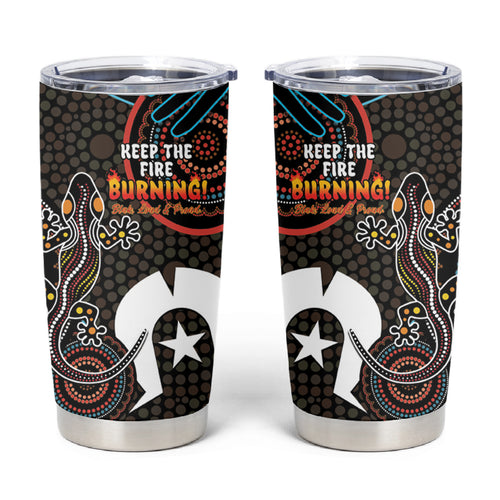 NAIDOC Week 2024 Tumbler Cup Keep The Fire Burning Indigenous Art