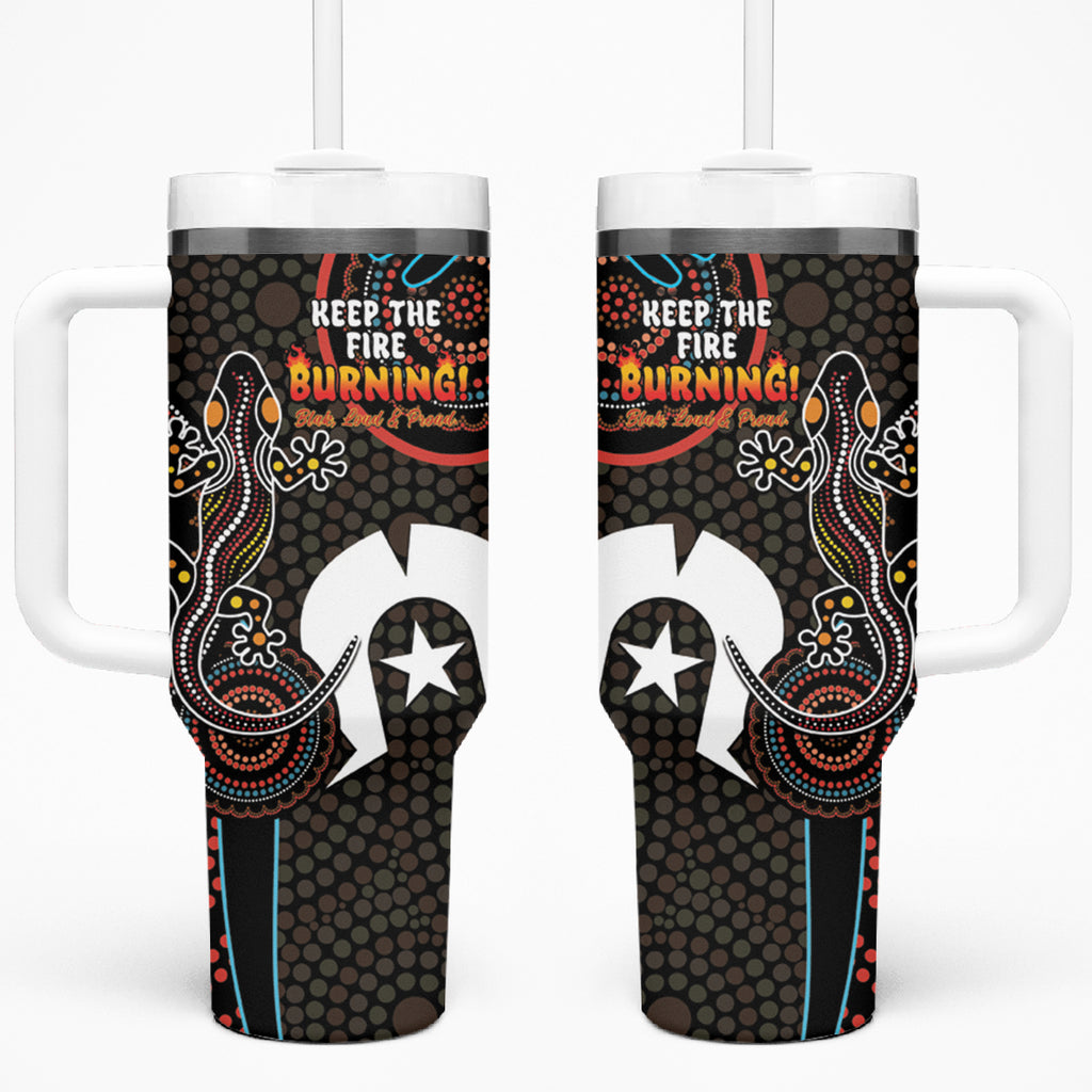 NAIDOC Week 2024 Tumbler With Handle Keep The Fire Burning Indigenous Art