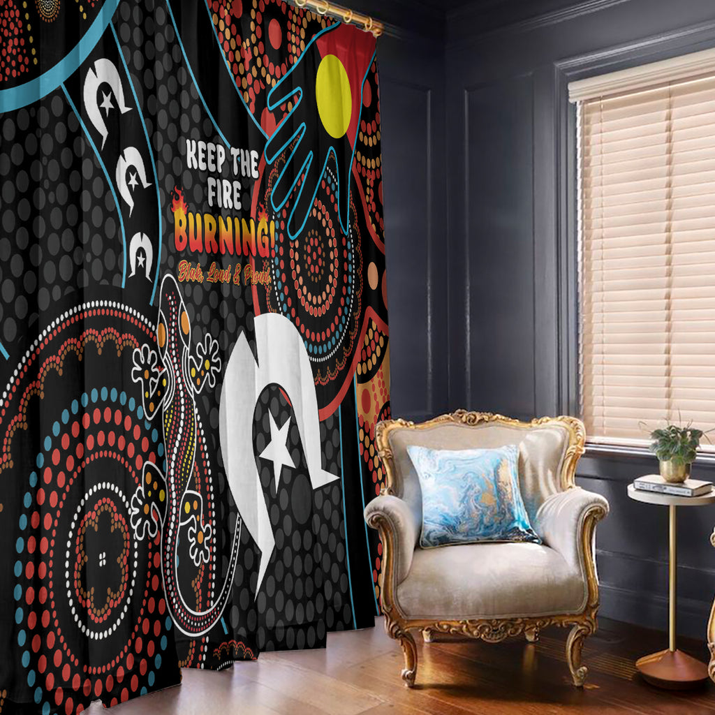 NAIDOC Week 2024 Window Curtain Keep The Fire Burning Indigenous Art