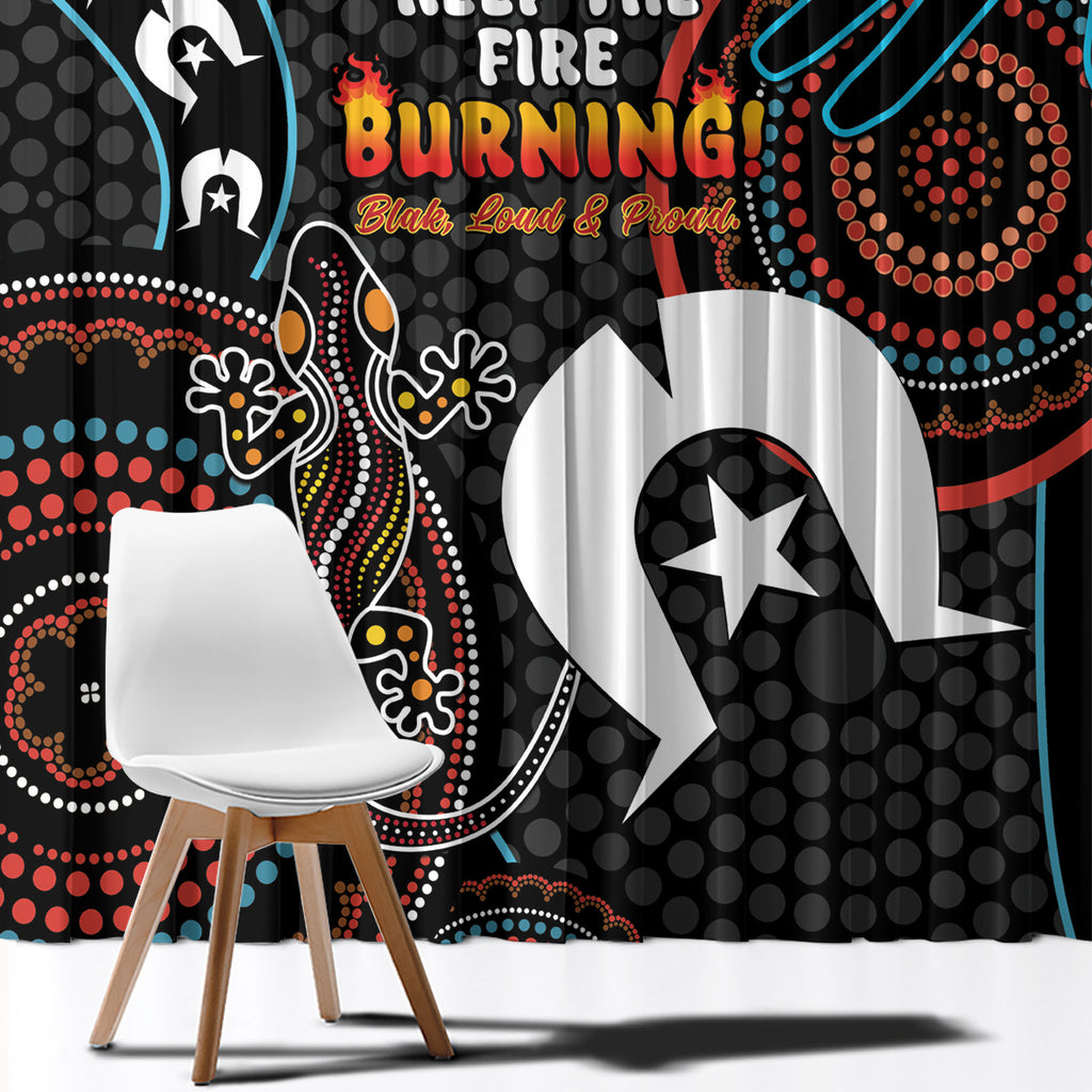 NAIDOC Week 2024 Window Curtain Keep The Fire Burning Indigenous Art