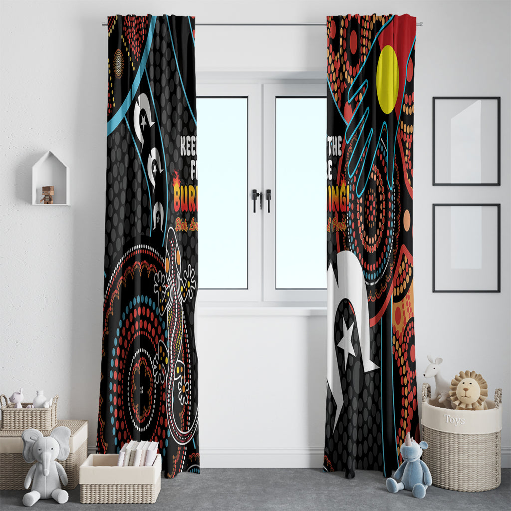 NAIDOC Week 2024 Window Curtain Keep The Fire Burning Indigenous Art