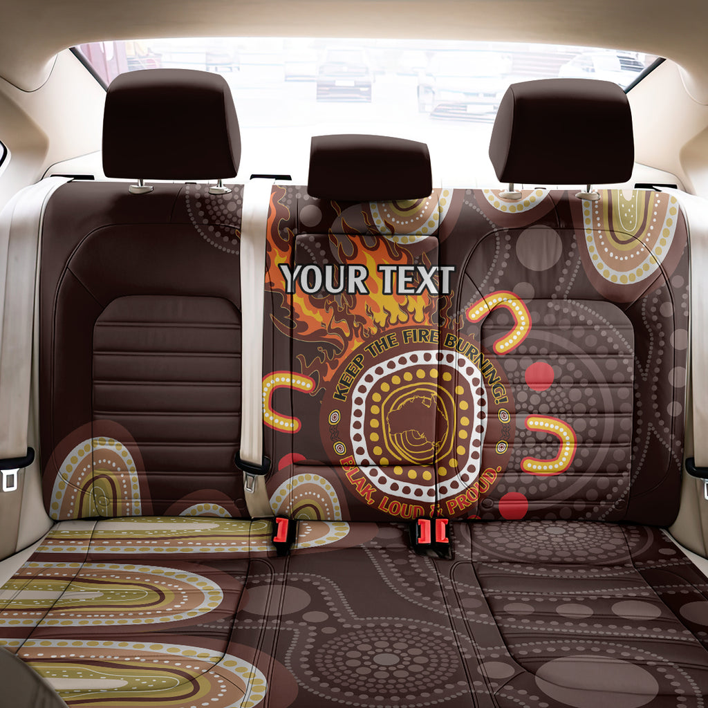 Personalised NAIDOC Week 2024 Back Car Seat Cover Aussie Map With Aboriginal