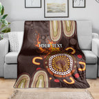 Personalised NAIDOC Week 2024 Blanket Aussie Map With Aboriginal