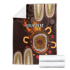 Personalised NAIDOC Week 2024 Blanket Aussie Map With Aboriginal