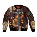 Personalised NAIDOC Week 2024 Bomber Jacket Aussie Map With Aboriginal