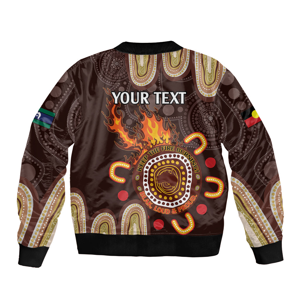 Personalised NAIDOC Week 2024 Bomber Jacket Aussie Map With Aboriginal