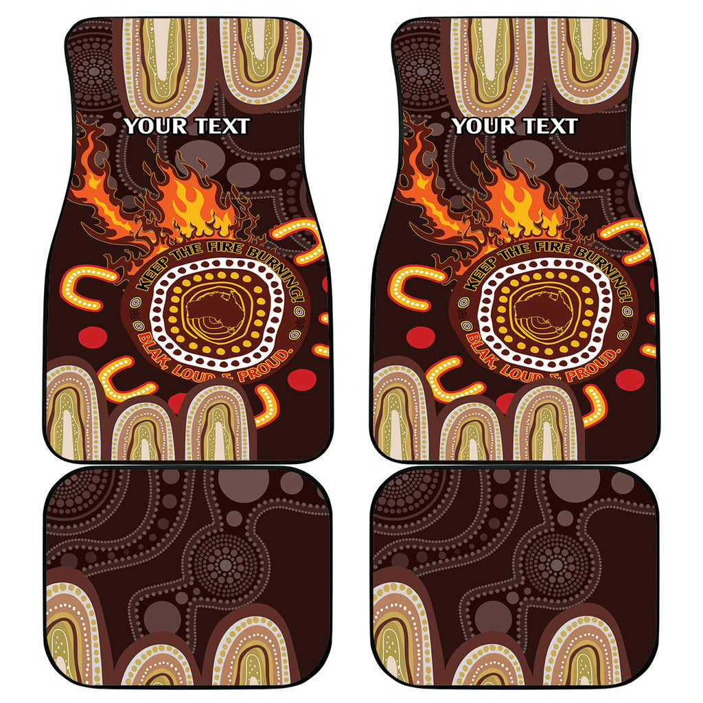 Personalised NAIDOC Week 2024 Car Mats Aussie Map With Aboriginal