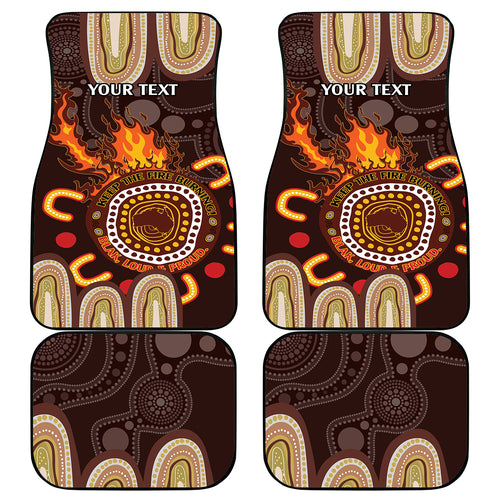Personalised NAIDOC Week 2024 Car Mats Aussie Map With Aboriginal