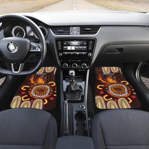 Personalised NAIDOC Week 2024 Car Mats Aussie Map With Aboriginal