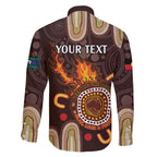 Personalised NAIDOC Week 2024 Family Matching Off Shoulder Short Dress and Hawaiian Shirt Aussie Map With Aboriginal