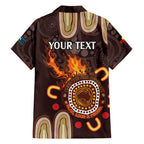 Personalised NAIDOC Week 2024 Family Matching Short Sleeve Bodycon Dress and Hawaiian Shirt Aussie Map With Aboriginal
