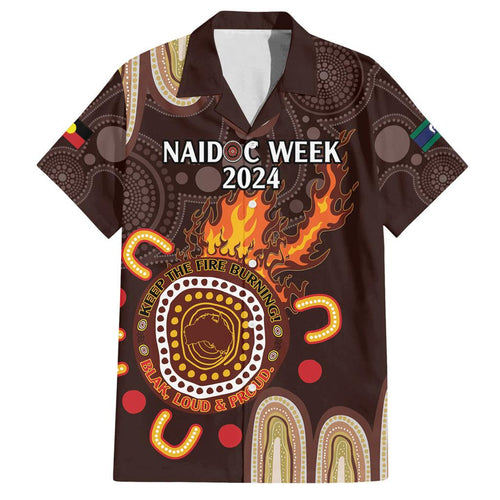Personalised NAIDOC Week 2024 Family Matching Summer Maxi Dress and Hawaiian Shirt Aussie Map With Aboriginal