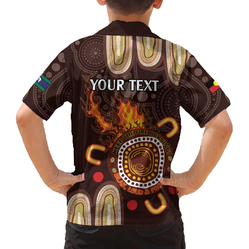 Personalised NAIDOC Week 2024 Family Matching Tank Maxi Dress and Hawaiian Shirt Aussie Map With Aboriginal
