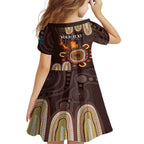Personalised NAIDOC Week 2024 Family Matching Tank Maxi Dress and Hawaiian Shirt Aussie Map With Aboriginal