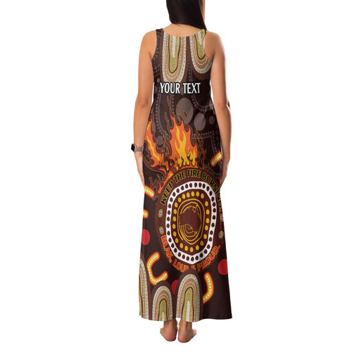 Personalised NAIDOC Week 2024 Family Matching Tank Maxi Dress and Hawaiian Shirt Aussie Map With Aboriginal