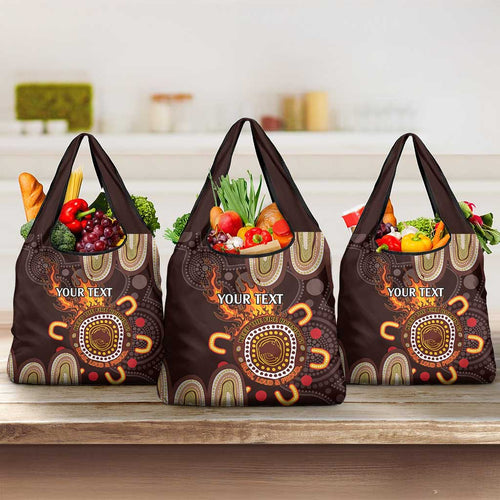 Personalised NAIDOC Week 2024 Grocery Bag Aussie Map With Aboriginal