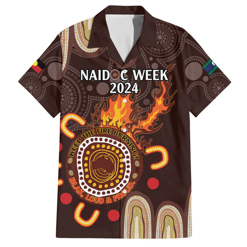 Personalised NAIDOC Week 2024 Hawaiian Shirt Aussie Map With Aboriginal