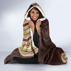 Personalised NAIDOC Week 2024 Hooded Blanket Aussie Map With Aboriginal