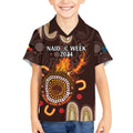 Personalised NAIDOC Week 2024 Kid Hawaiian Shirt Aussie Map With Aboriginal