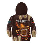 Personalised NAIDOC Week 2024 Kid Hoodie Aussie Map With Aboriginal