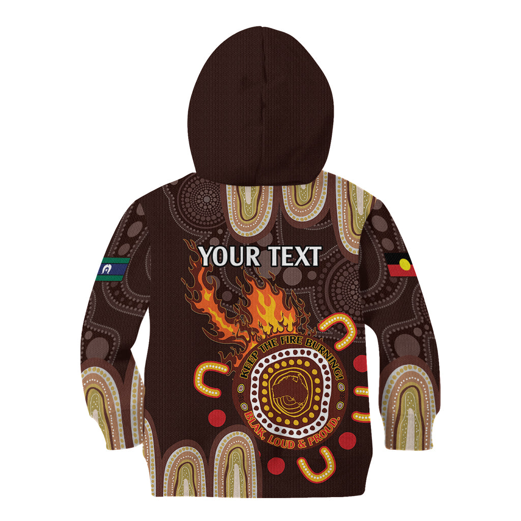 Personalised NAIDOC Week 2024 Kid Hoodie Aussie Map With Aboriginal