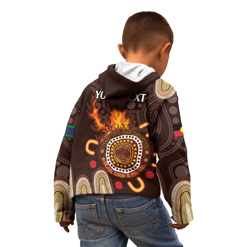 Personalised NAIDOC Week 2024 Kid Hoodie Aussie Map With Aboriginal