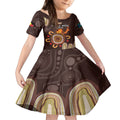Personalised NAIDOC Week 2024 Kid Short Sleeve Dress Aussie Map With Aboriginal