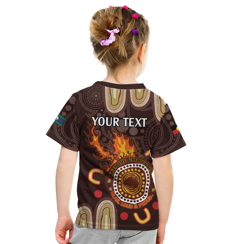 Personalised NAIDOC Week 2024 Kid T Shirt Aussie Map With Aboriginal