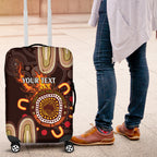 Personalised NAIDOC Week 2024 Luggage Cover Aussie Map With Aboriginal