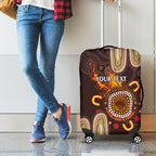 Personalised NAIDOC Week 2024 Luggage Cover Aussie Map With Aboriginal