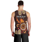 Personalised NAIDOC Week 2024 Men Tank Top Aussie Map With Aboriginal