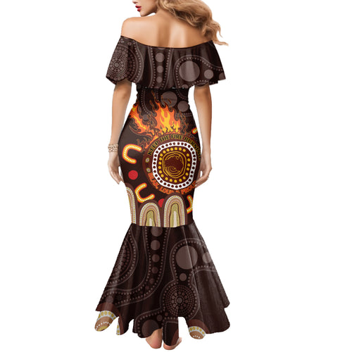 Personalised NAIDOC Week 2024 Mermaid Dress Aussie Map With Aboriginal