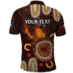 Personalised NAIDOC Week 2024 Polo Shirt Aussie Map With Aboriginal