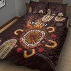 Personalised NAIDOC Week 2024 Quilt Bed Set Aussie Map With Aboriginal
