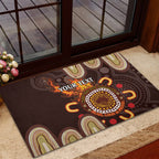 Personalised NAIDOC Week 2024 Rubber Doormat Aussie Map With Aboriginal