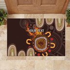 Personalised NAIDOC Week 2024 Rubber Doormat Aussie Map With Aboriginal